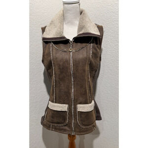 Kuhl Women's Vest in Brown and Cream